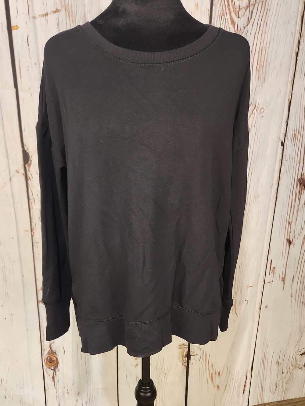 Active Life Black Soft Sweatshirt High Low S